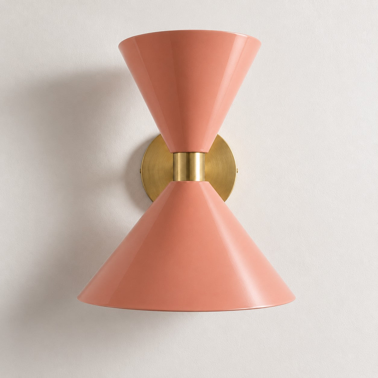 Clancy colorful cone wall sconce