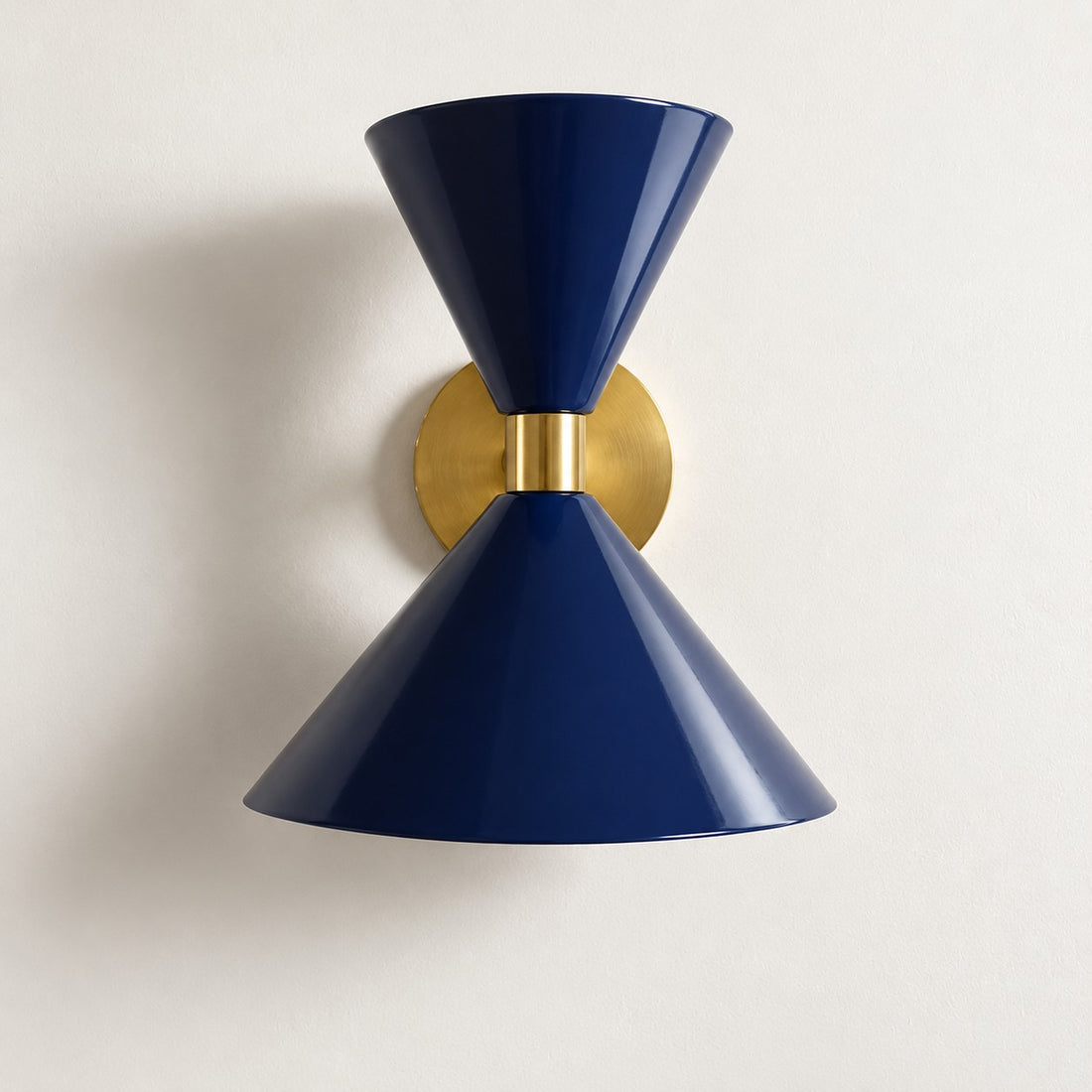 Clancy colorful cone wall sconce