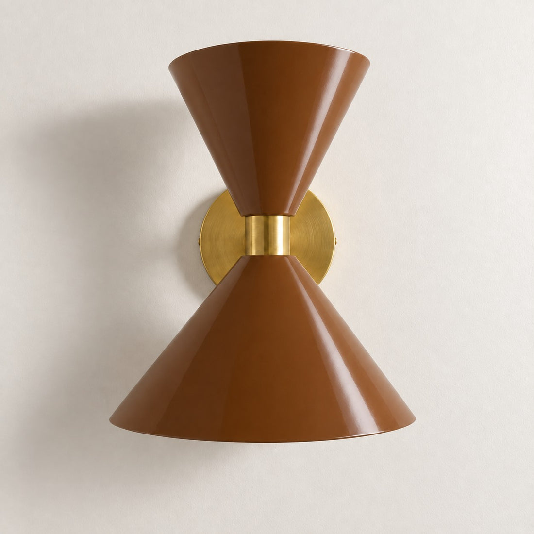 Clancy colorful cone wall sconce