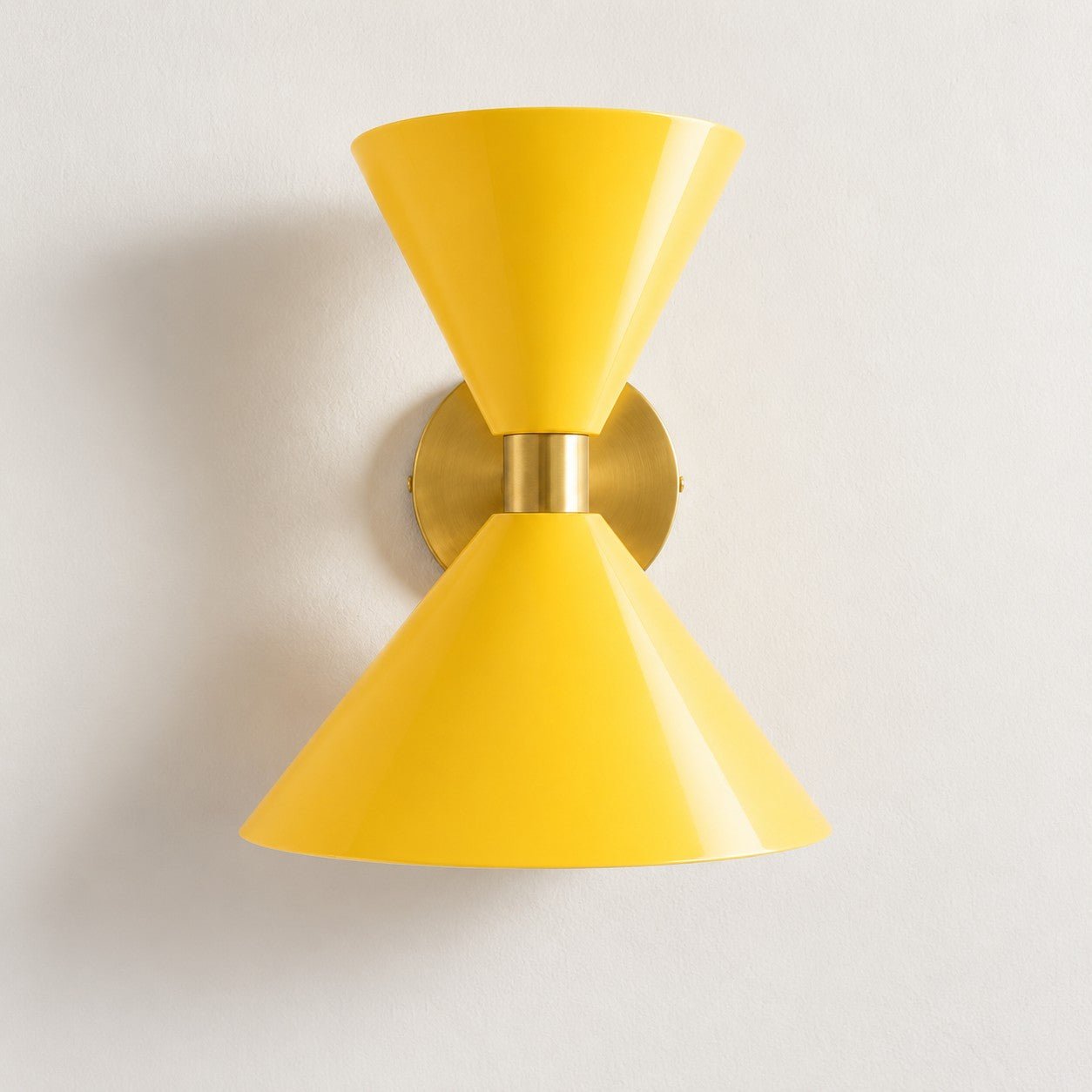 Clancy colorful cone wall sconce