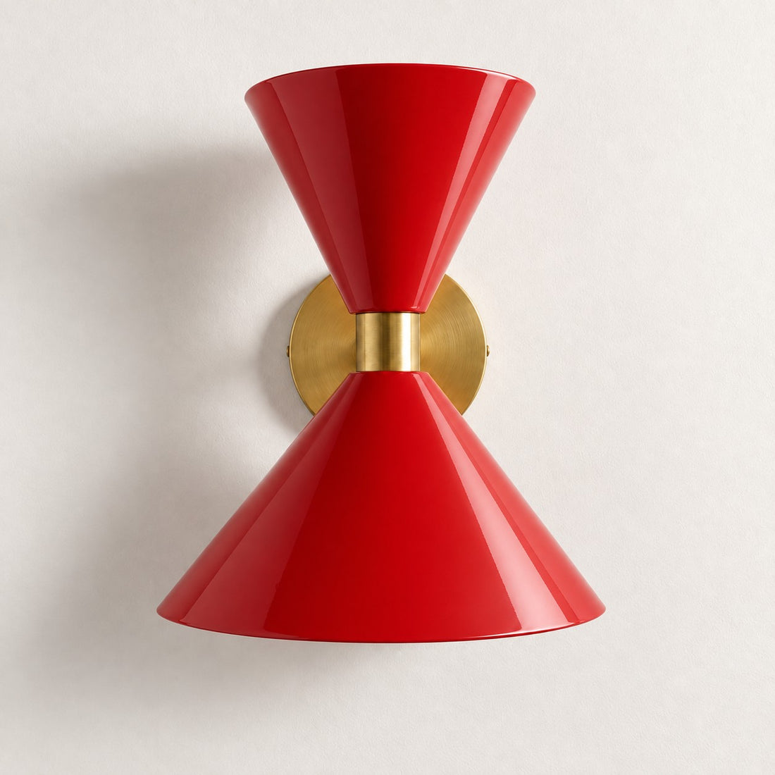 Clancy colorful cone wall sconce