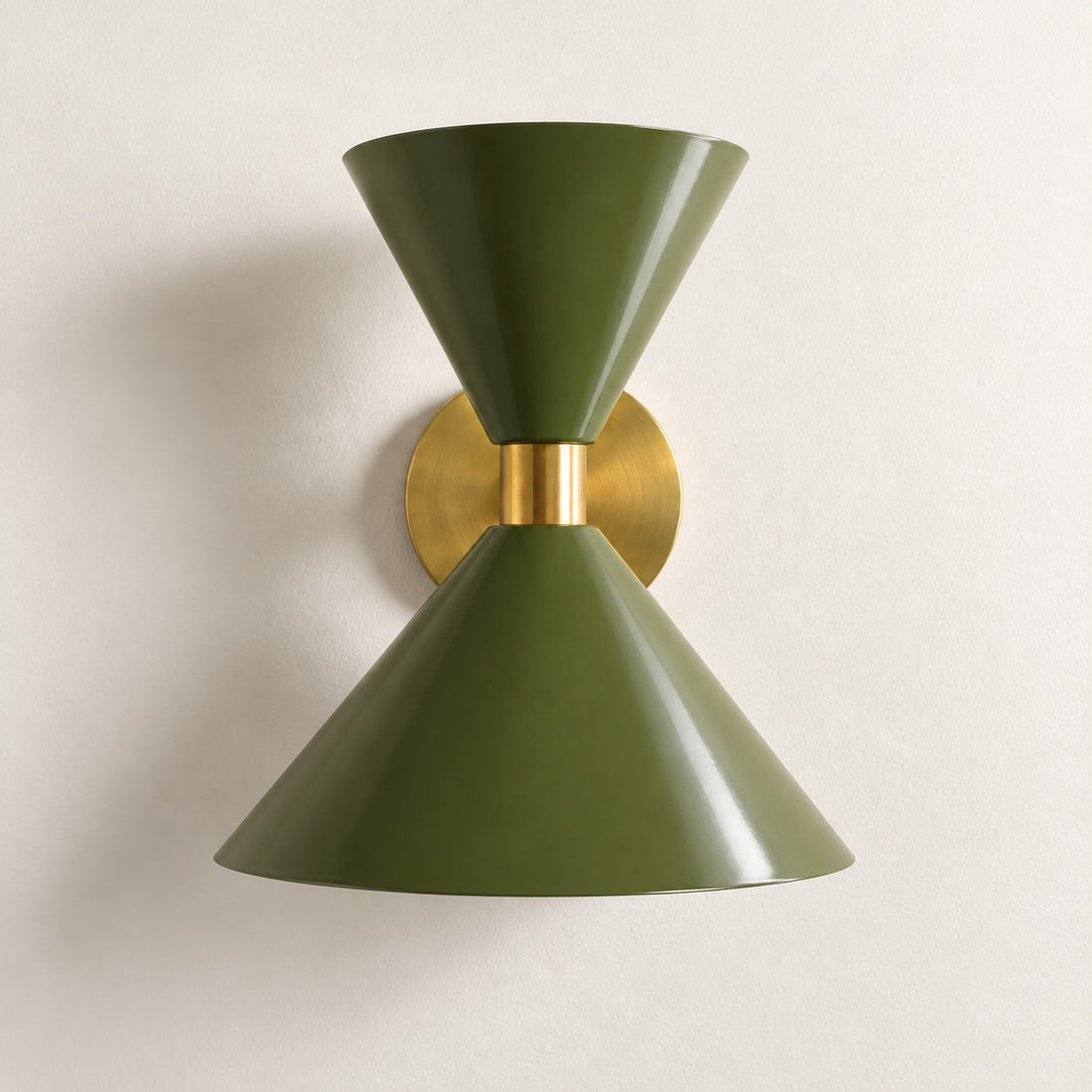 Clancy colorful cone wall sconce