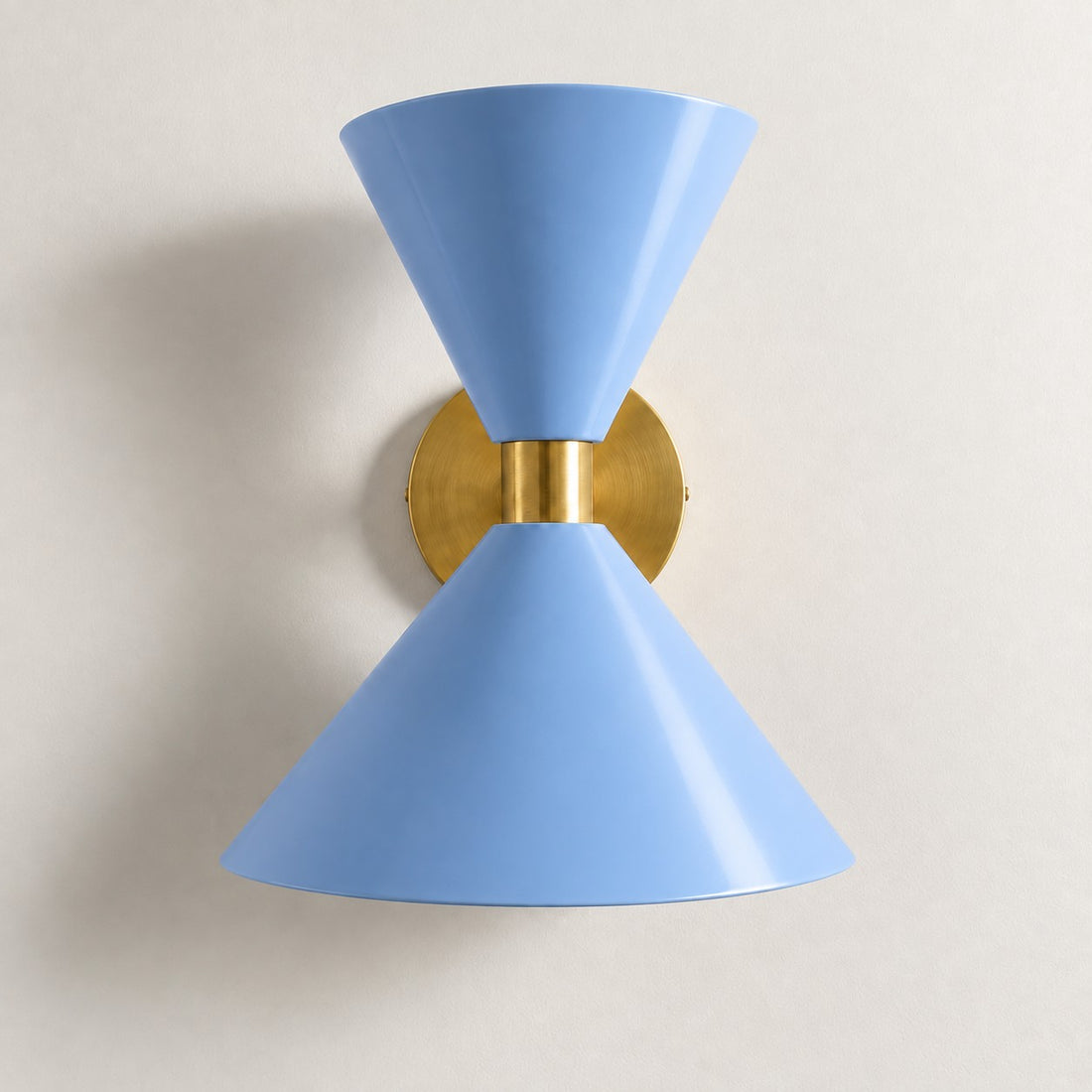 Clancy colorful cone wall sconce