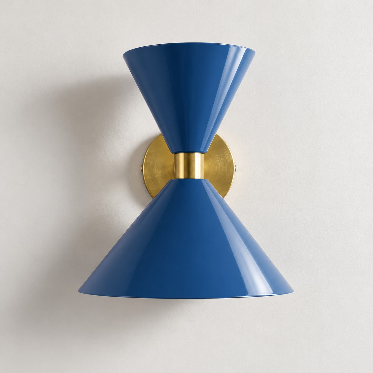 Clancy colorful cone wall sconce