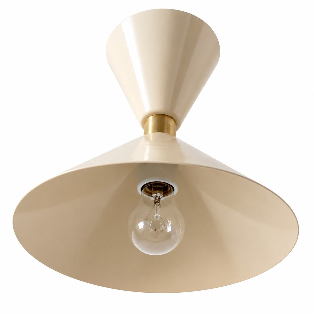 Clancy metal shade and brass detail