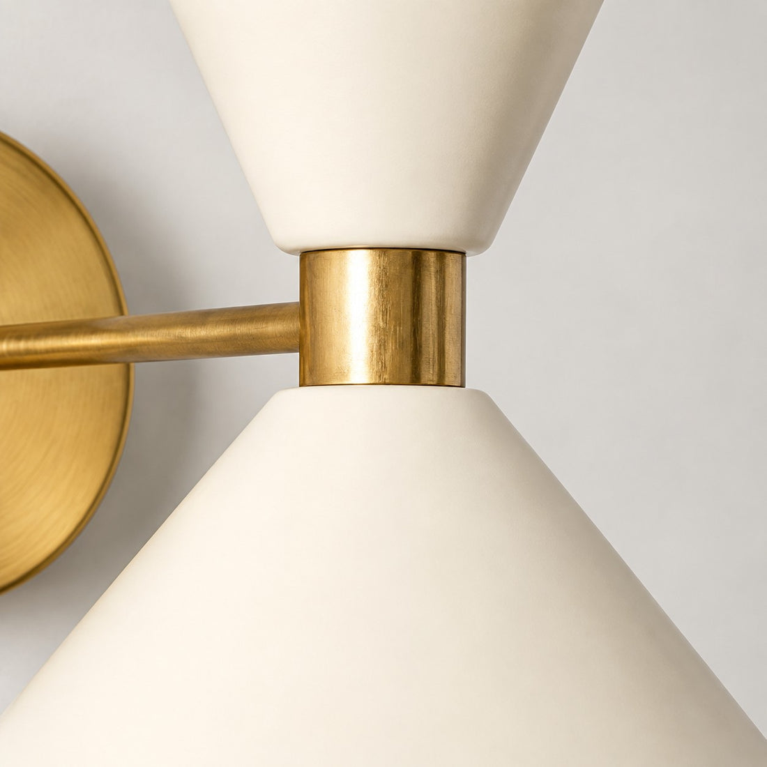 Clancy metal shade and brass detail