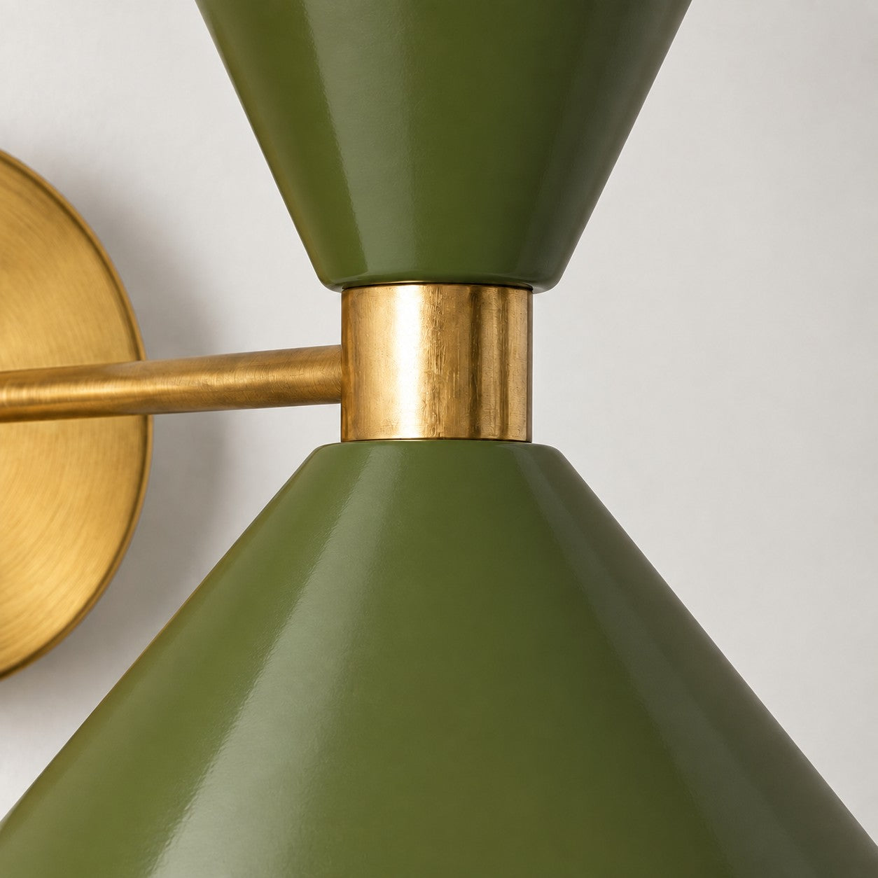Clancy colorful cone wall sconce