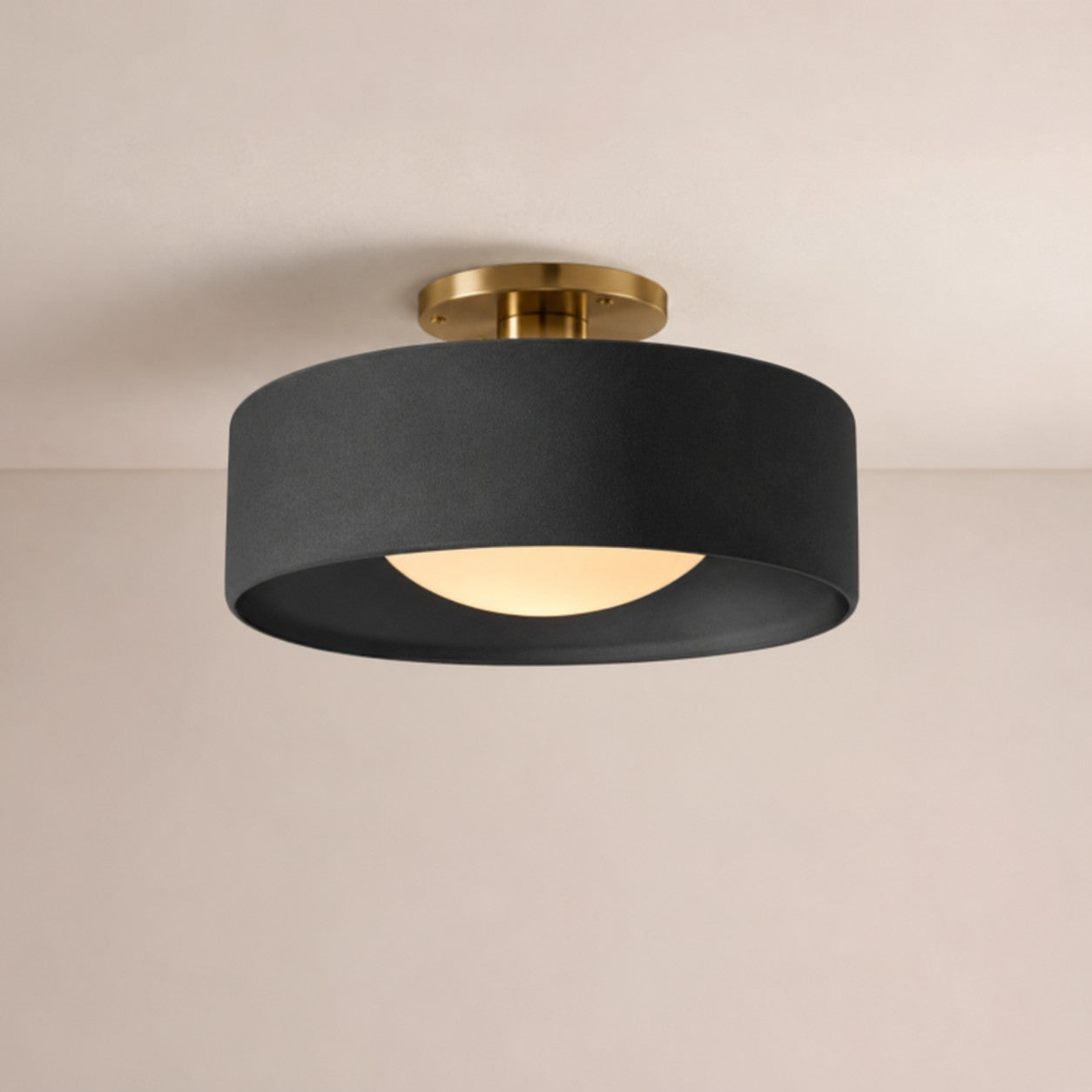 Cerova Modern Porcelain Flush Mount Ceiling Light– Elegant Ivory Shade