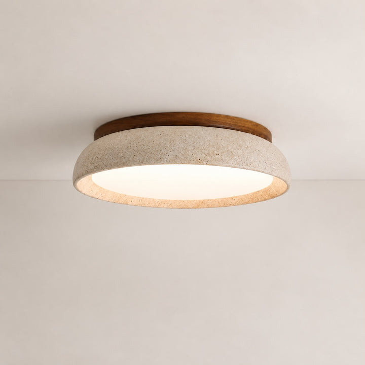 Modern Scandinavian Travertine Ceiling Light