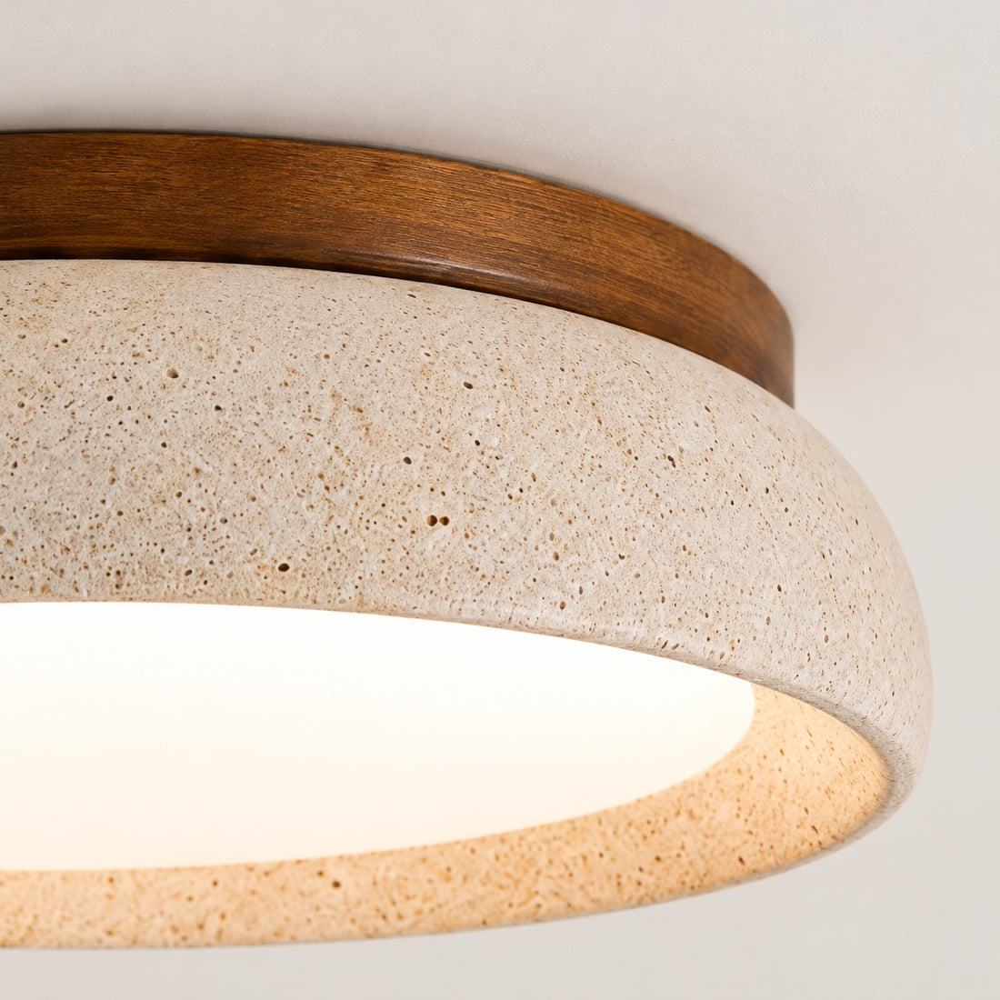 Modern Scandinavian Travertine Ceiling Light