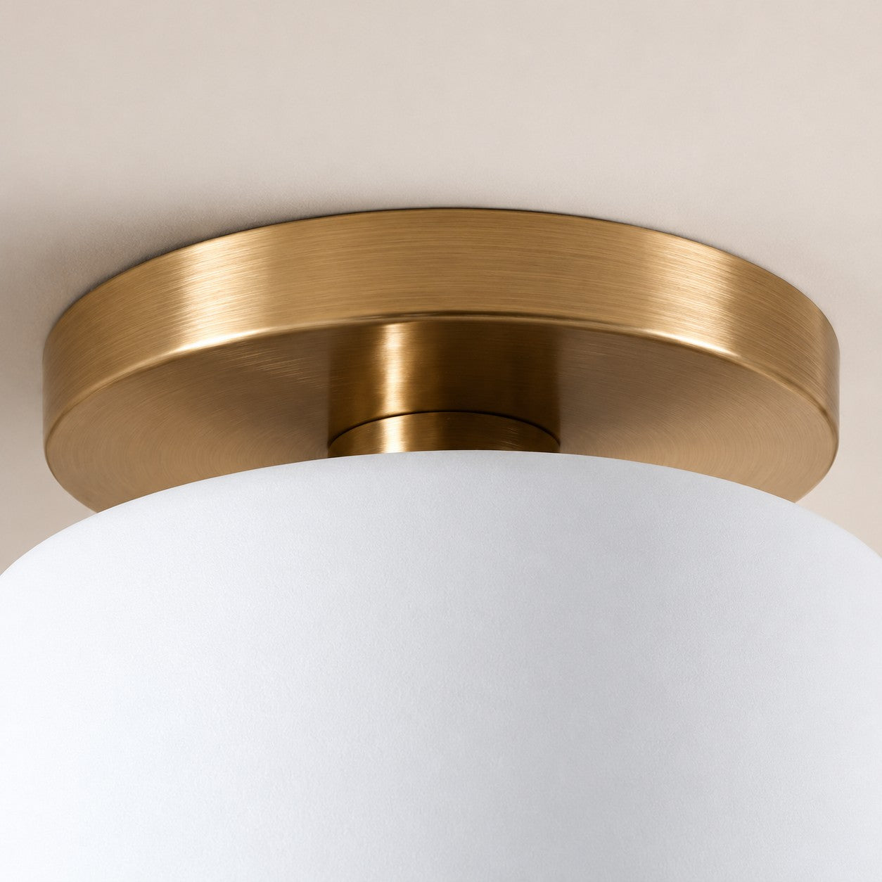 Cerova Modern Porcelain Flush Mount Ceiling Light– Elegant Ivory Shade