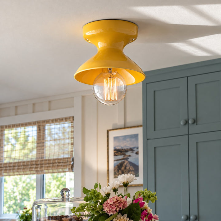 Dravin Ceramic Ceiling Light - Vibrant Color Palette Modern Indoor Fixture for Living Room and Hallway