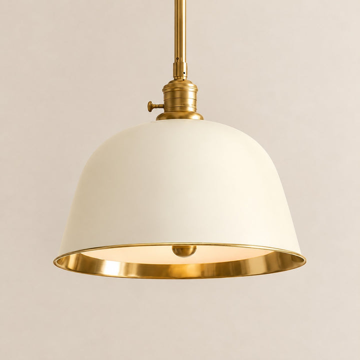Forvara Classic Bell Pendant Light Industrial Pole Pendant Fixture for Dining Room