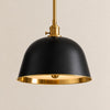 Forvara Classic Bell Pendant Light Industrial Pole Pendant Fixture for Dining Room