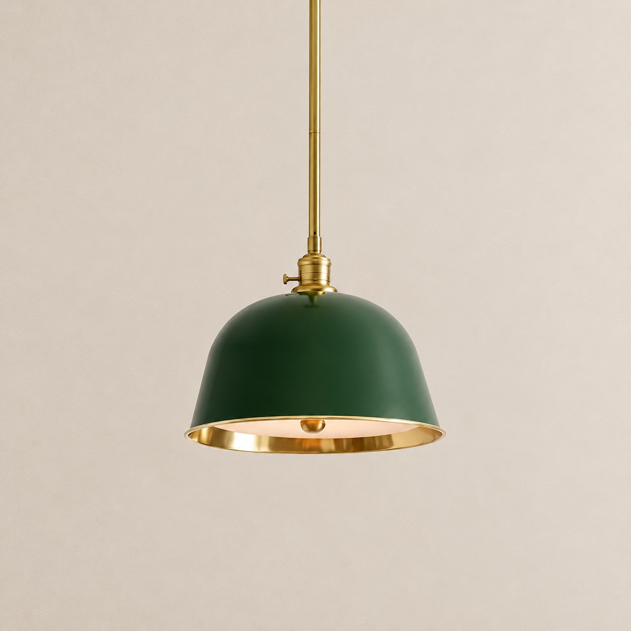Forvara Classic Bell Pendant Light Industrial Pole Pendant Fixture for Dining Room