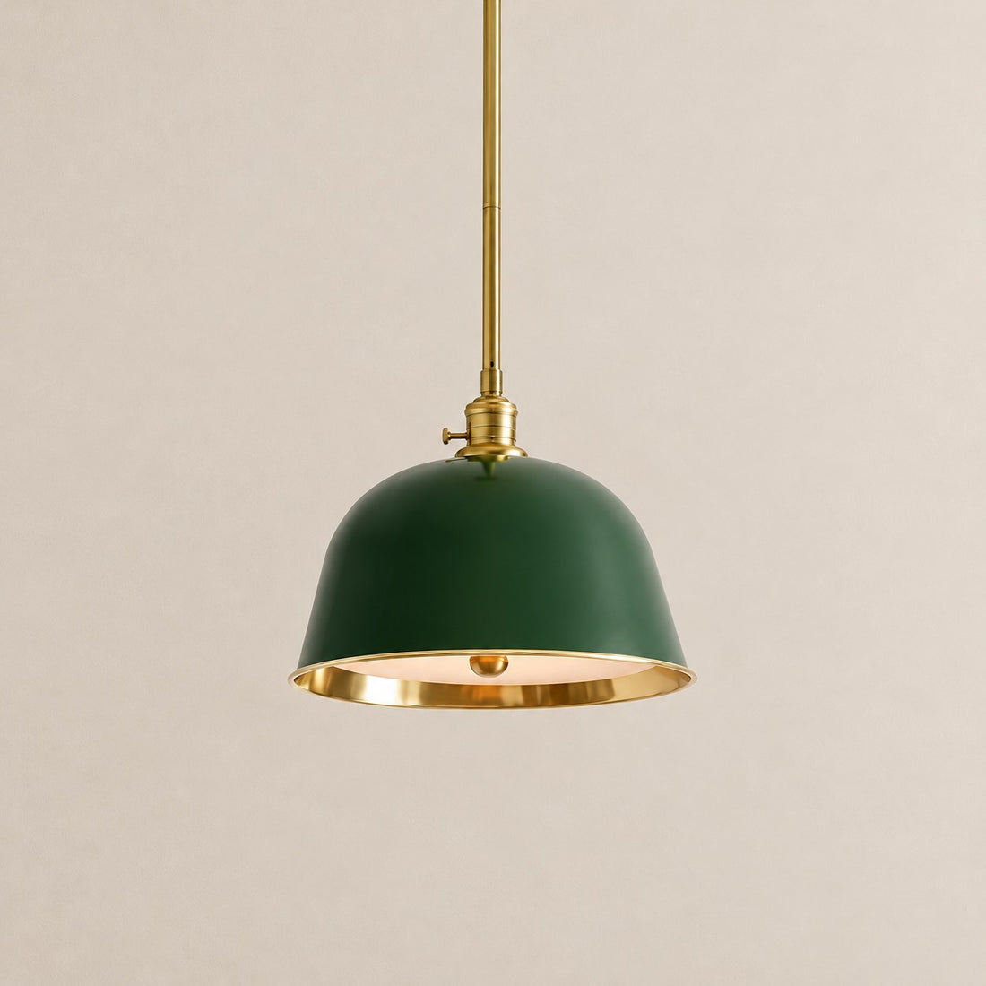 Forvara Classic Bell Pendant Light Industrial Pole Pendant Fixture for Dining Room