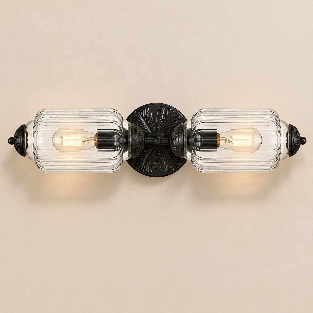 Eloise Pumkin Glass Vanity Sconce