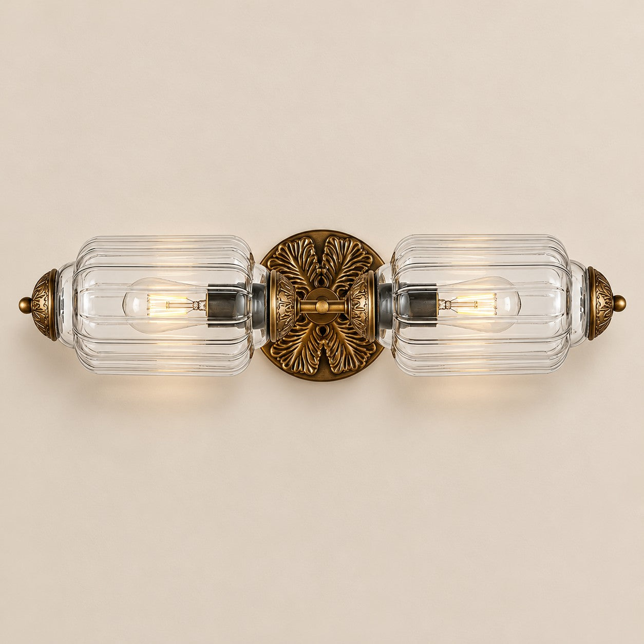Eloise Pumkin Glass Vanity Sconce