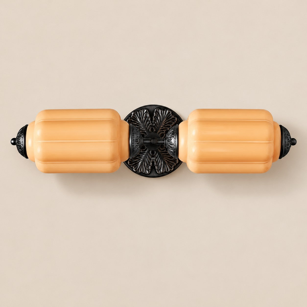 Eloise Pumkin Glass Vanity Sconce