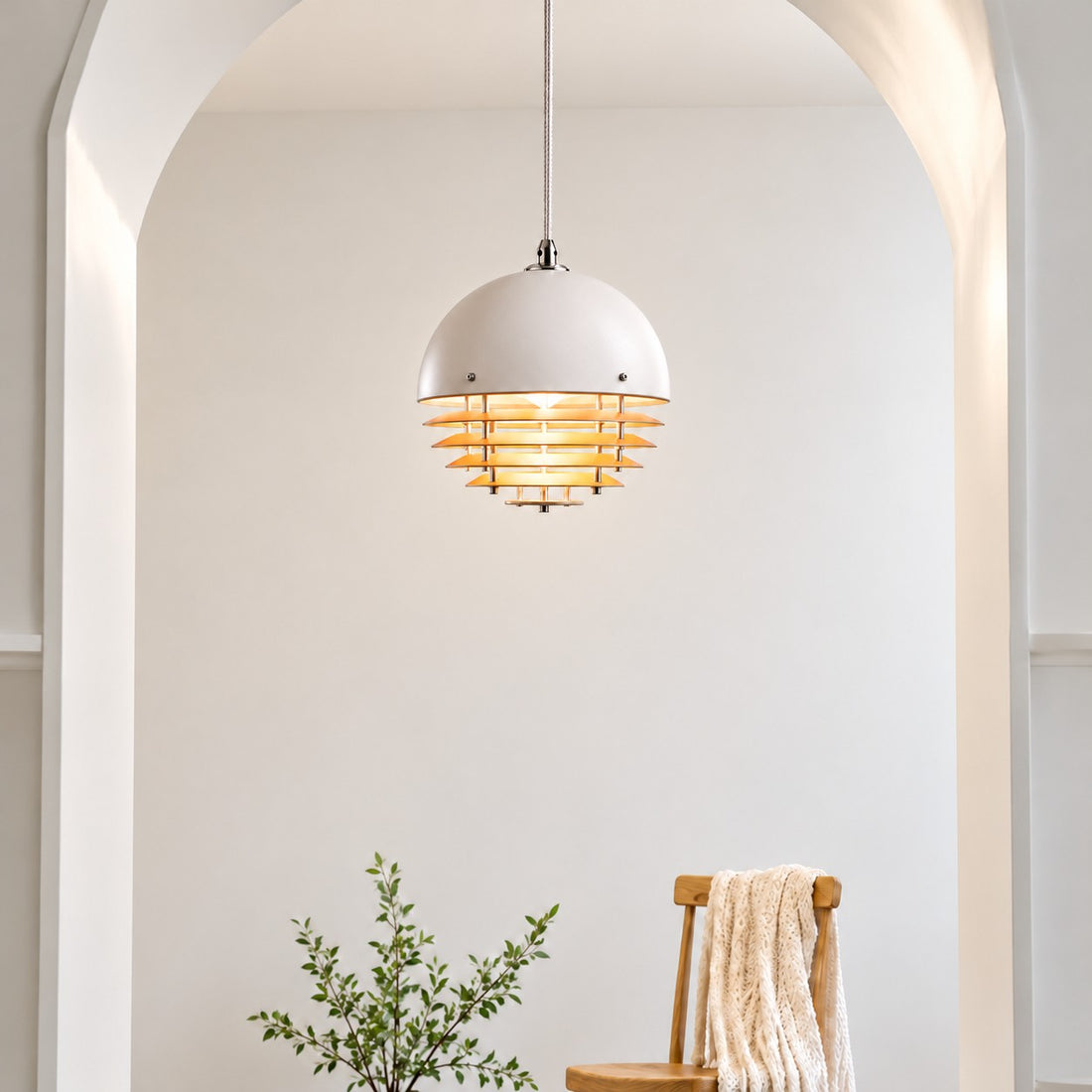 Afterglow Modern Layered Acrylic Sunset Pendant Light for Living Room and Bedroom