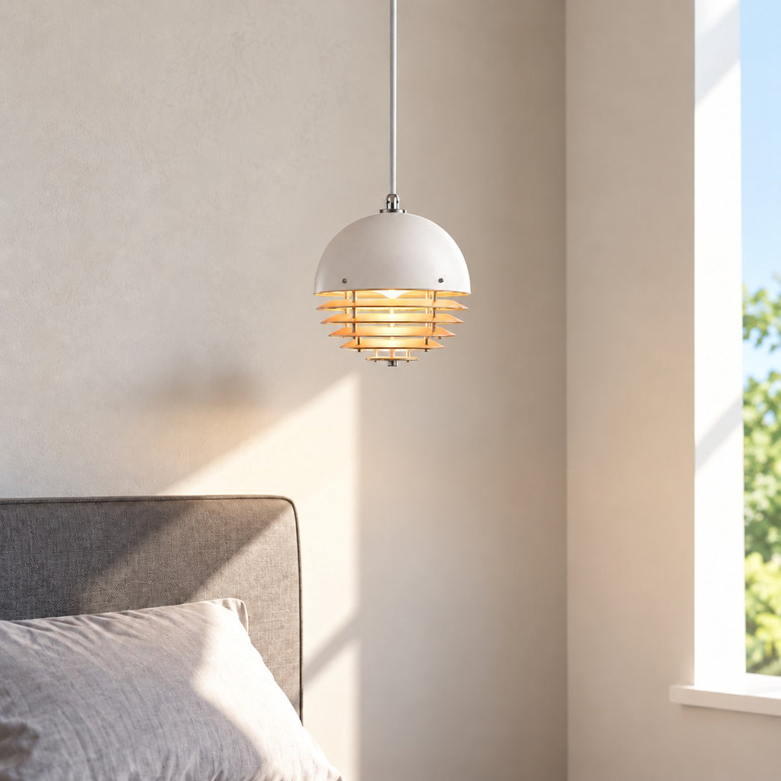 Afterglow Modern Layered Acrylic Sunset Pendant Light for Living Room and Bedroom