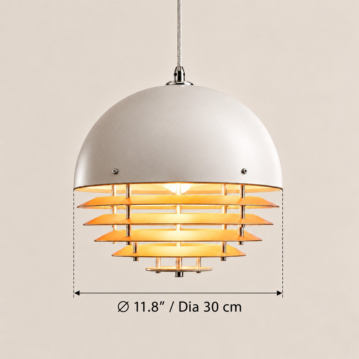 Afterglow Modern Layered Acrylic Sunset Pendant Light for Living Room and Bedroom