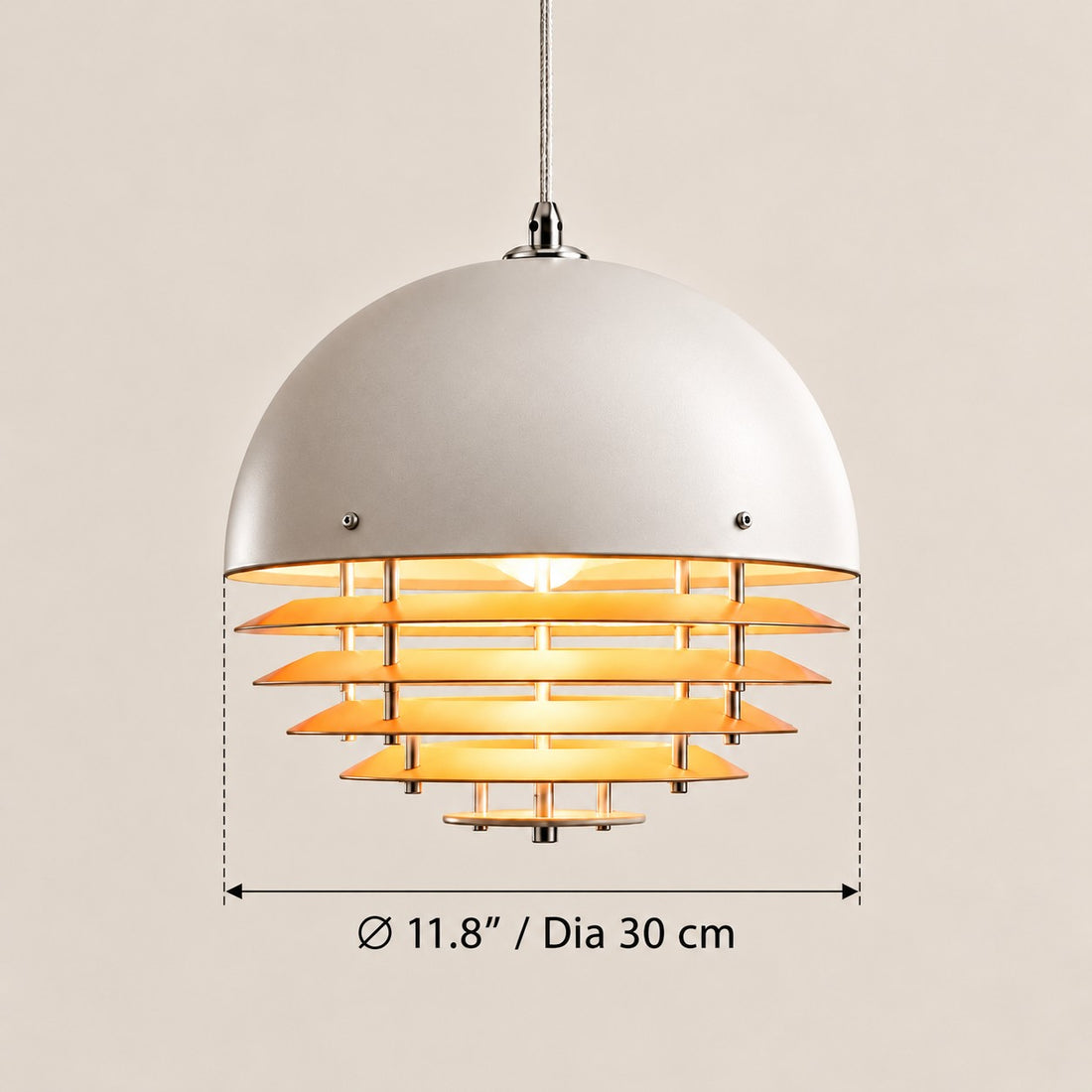 Afterglow Modern Layered Acrylic Sunset Pendant Light for Living Room and Bedroom