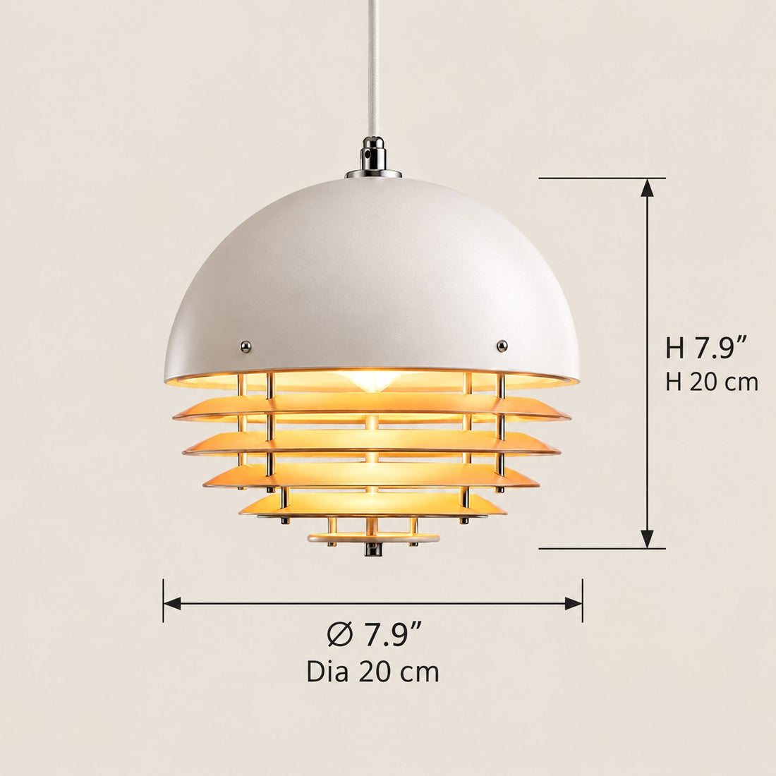 Afterglow Modern Layered Acrylic Sunset Pendant Light for Living Room and Bedroom