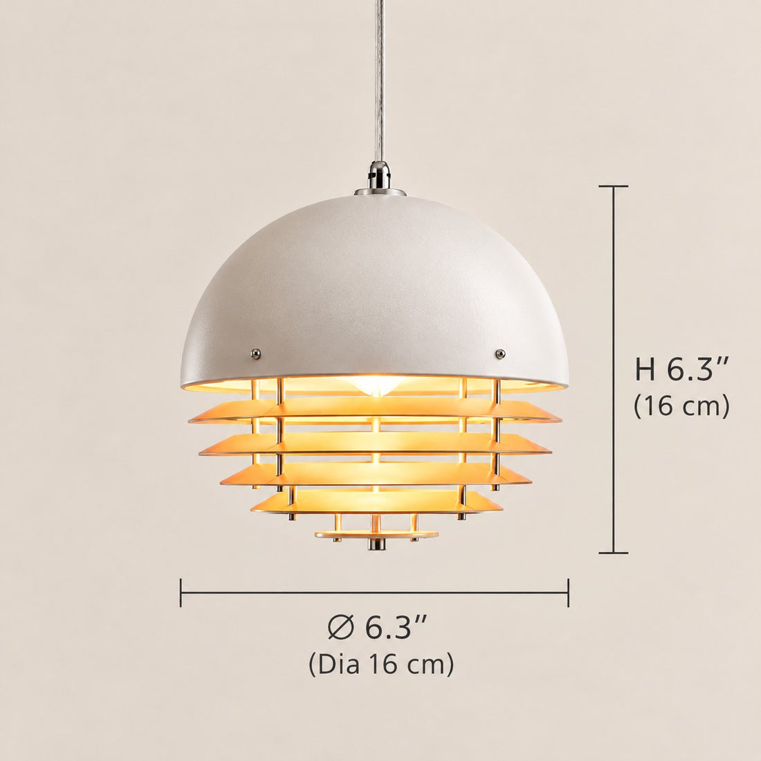 Afterglow Modern Layered Acrylic Sunset Pendant Light for Living Room and Bedroom