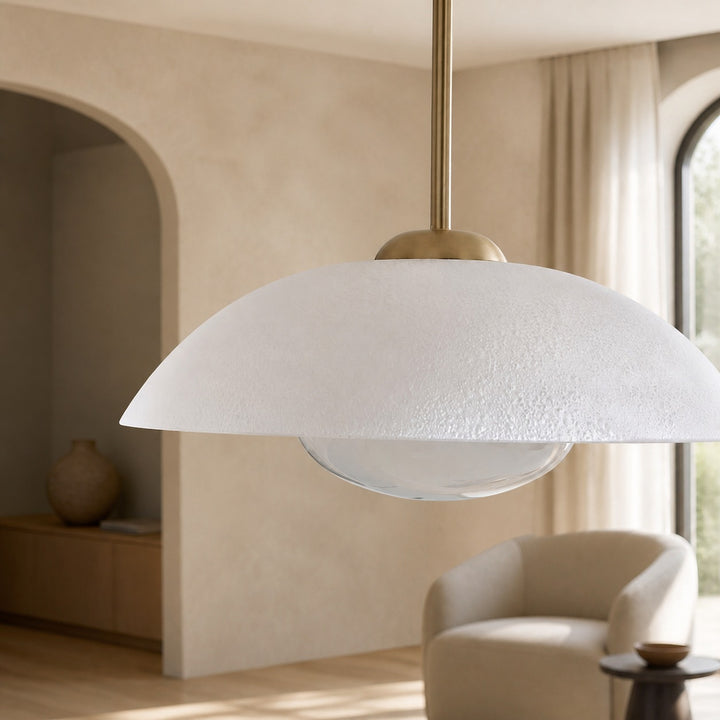 Elorina Pendant Light - Perforated Metal Shade, Champagne Bronze