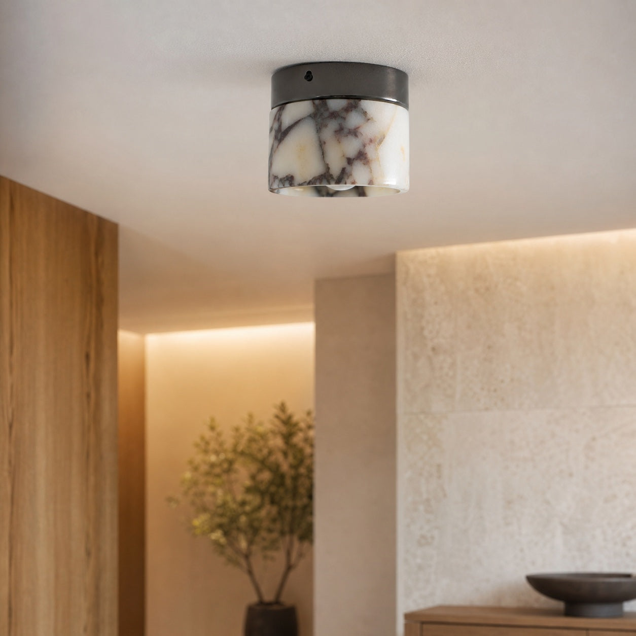Marble Round Ceiling Lamp