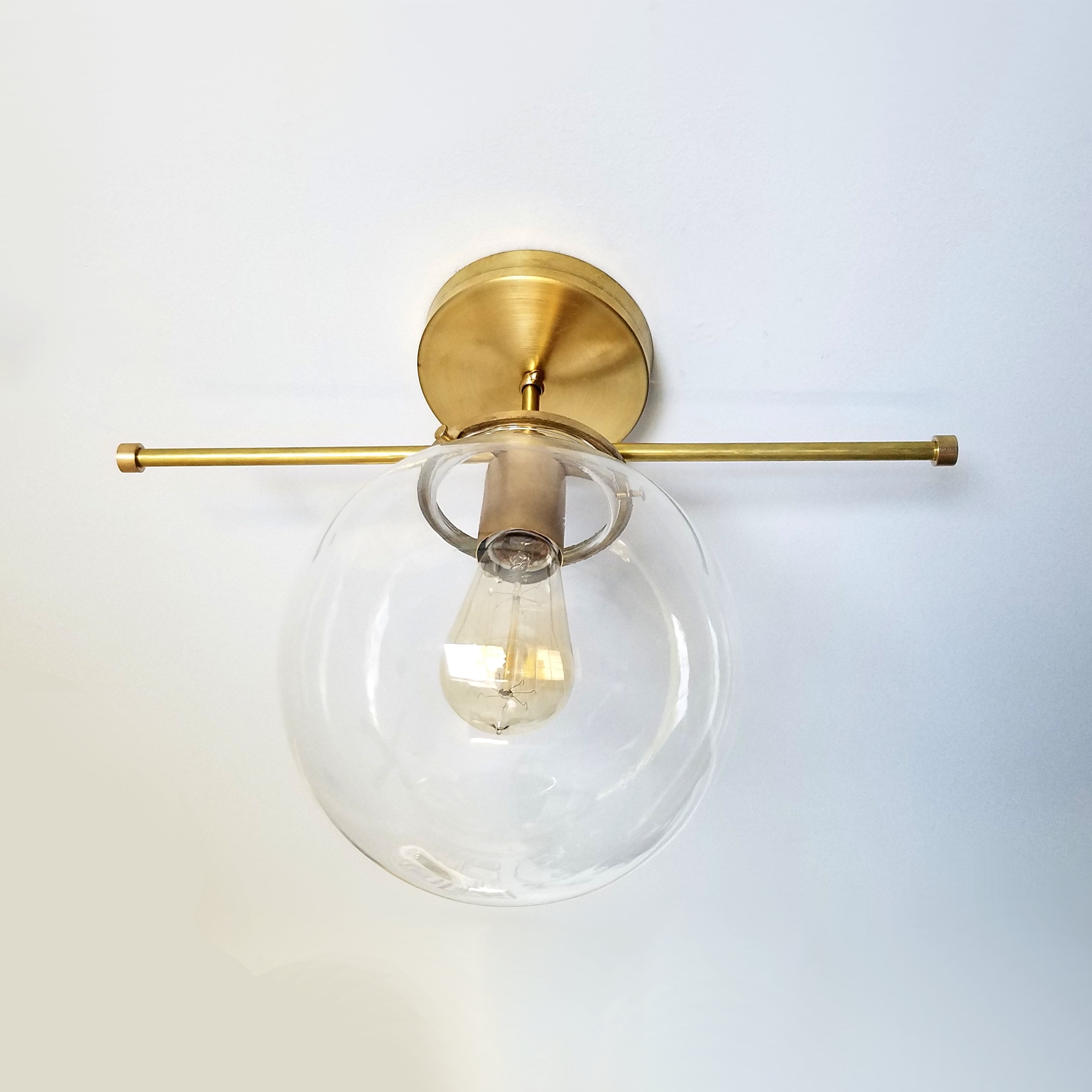 Minimal Wall Sconce Lighting - Globe Flushmount