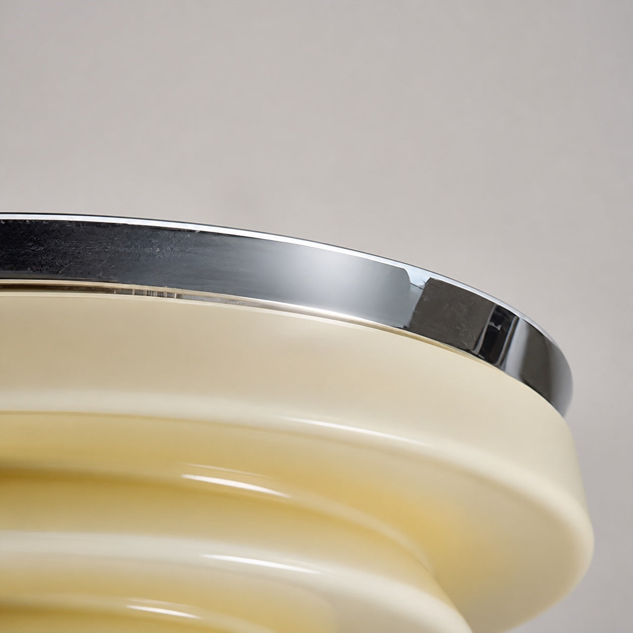Mallew Flush Mount Ceiling Light – Layered Wave Silhouette Vintage Style Lamp for Indoor Use
