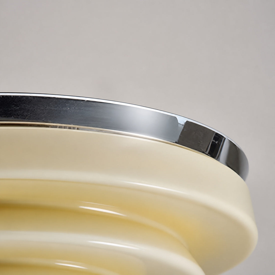 Mallew Flush Mount Ceiling Light – Layered Wave Silhouette Vintage Style Lamp for Indoor Use