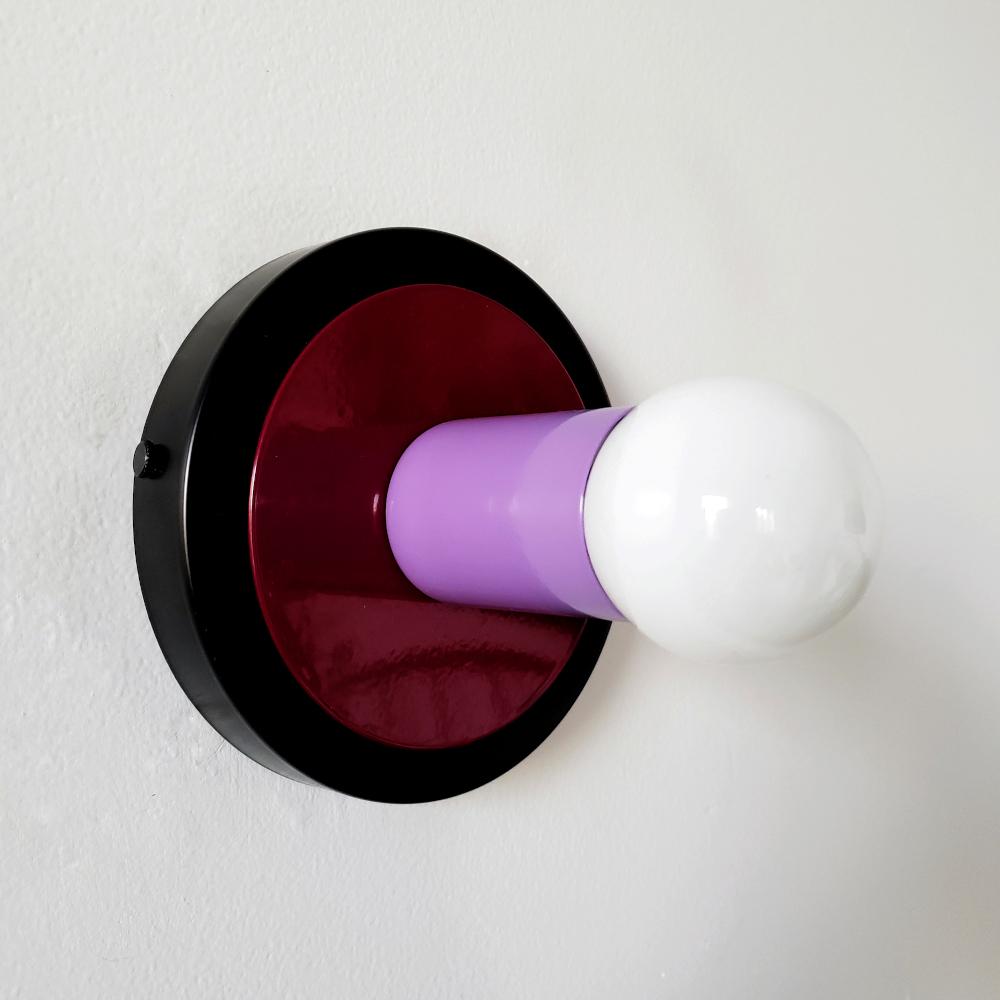 Colorful Wall Sconce - Modern Brass & Chrome Accent Lighting Fixture