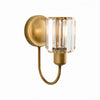 Tracian Wall Sconce - Curved Arm with Glass or Linen Shade for Bedroom