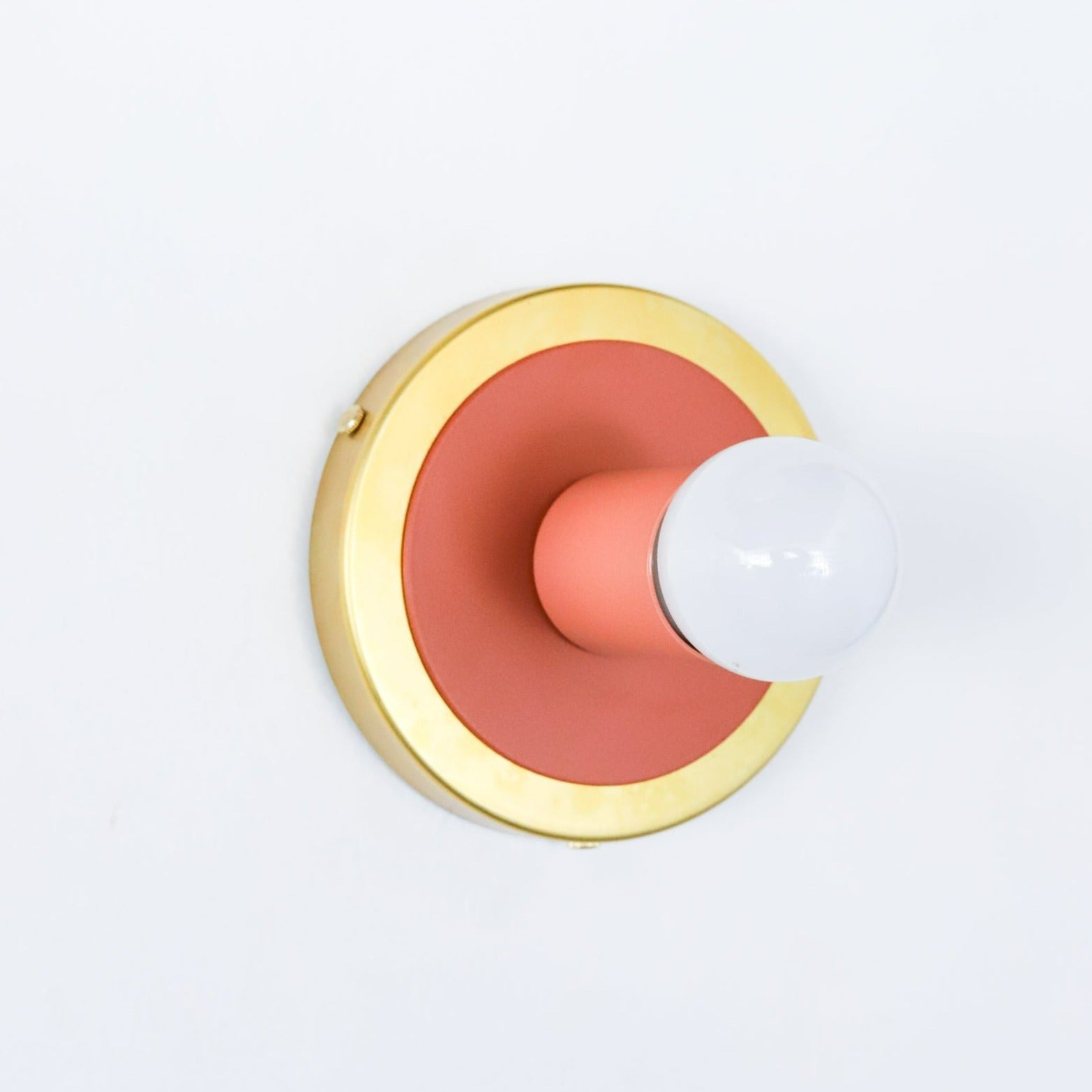 Colorful Wall Sconce - Modern Brass & Chrome Accent Lighting Fixture