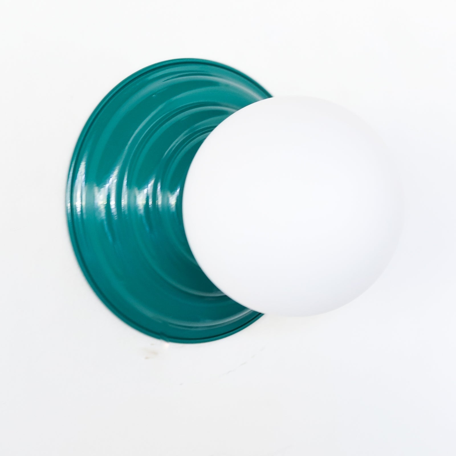 Retro Flushmount Ceiling Light or Wall Sconce - Minimalist Glass Globe