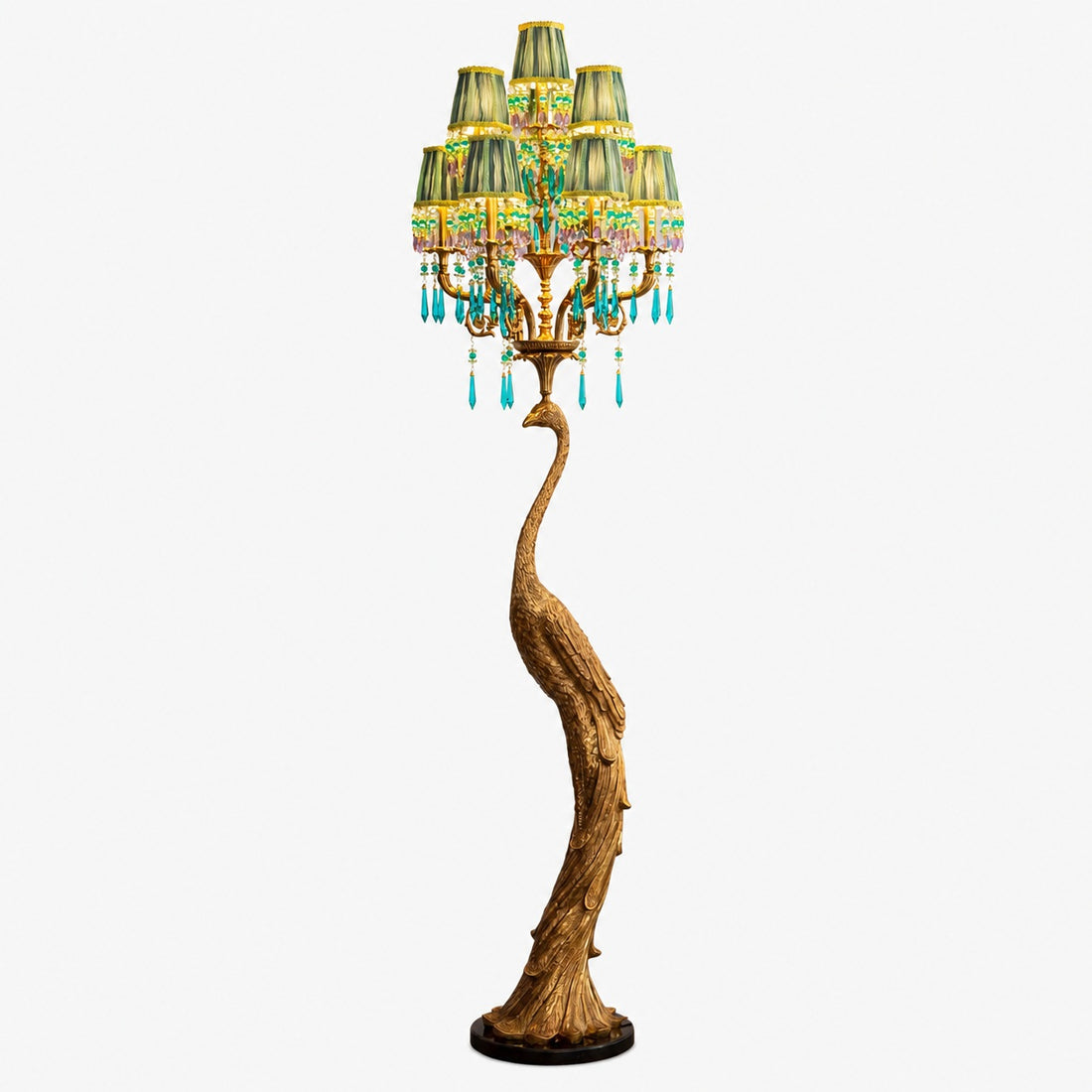 Perky Peacock Floor Lamp