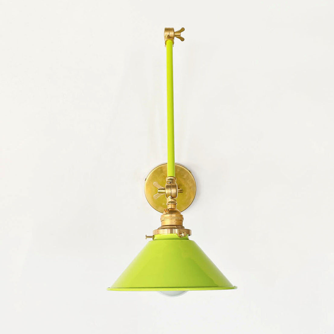 Classic Wall Mounted Cone Adjustable Sconce For Bedroom & Desk