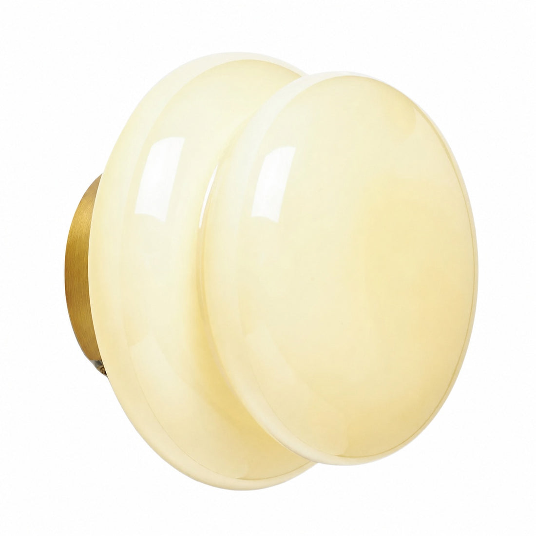 Orra Vintage Opal Glass Wall Lamp - Classic Round Sconce for Living Room