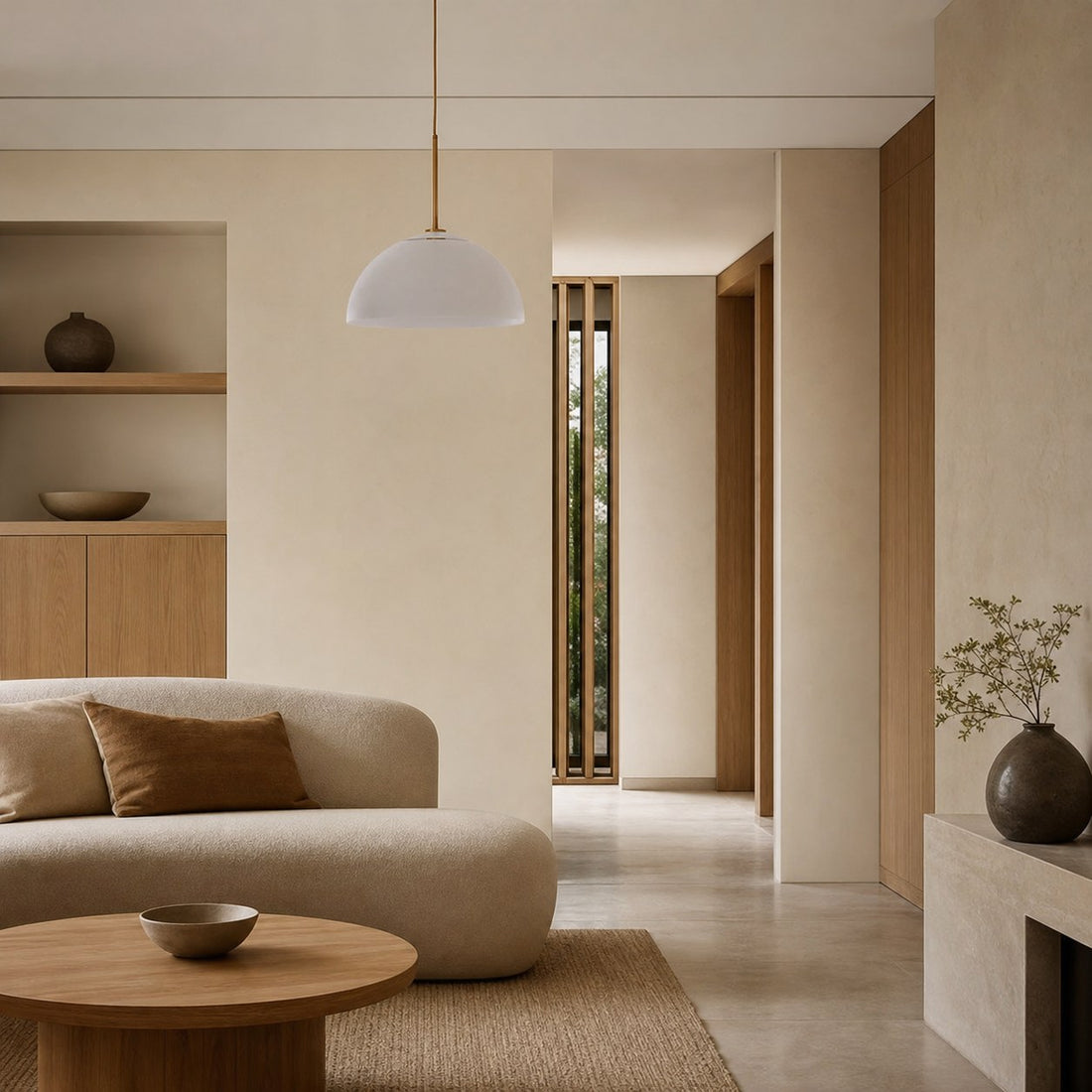 Parvion Modern Adjustable Sculptural Metal Pendant Light