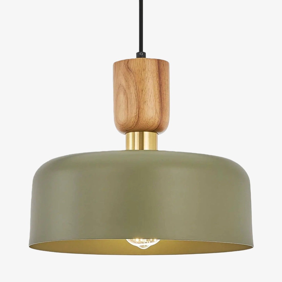 Orbulis Natural Wood Grain Circular Pendant - Modern Minimalist Light for Islands and Foyers