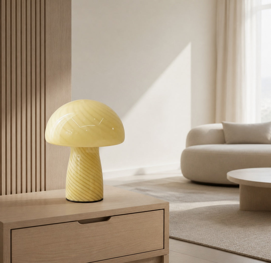 Striglow Mushroom Table Lamp – Artistic Visual Texture for Home and Office