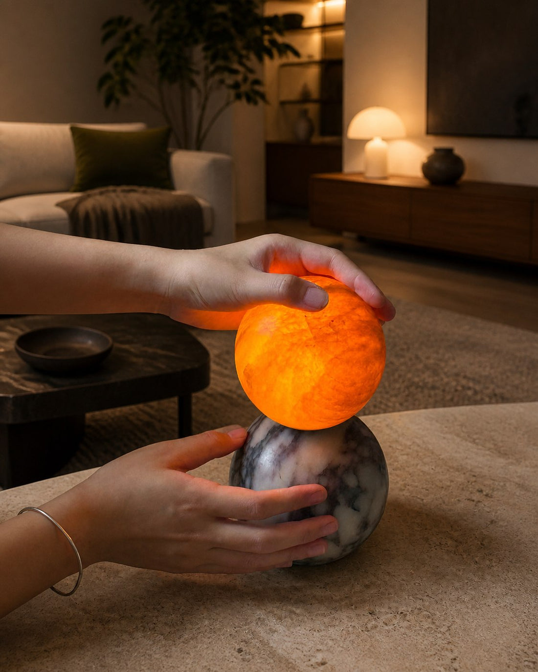 Lucide Marble Table Lamp