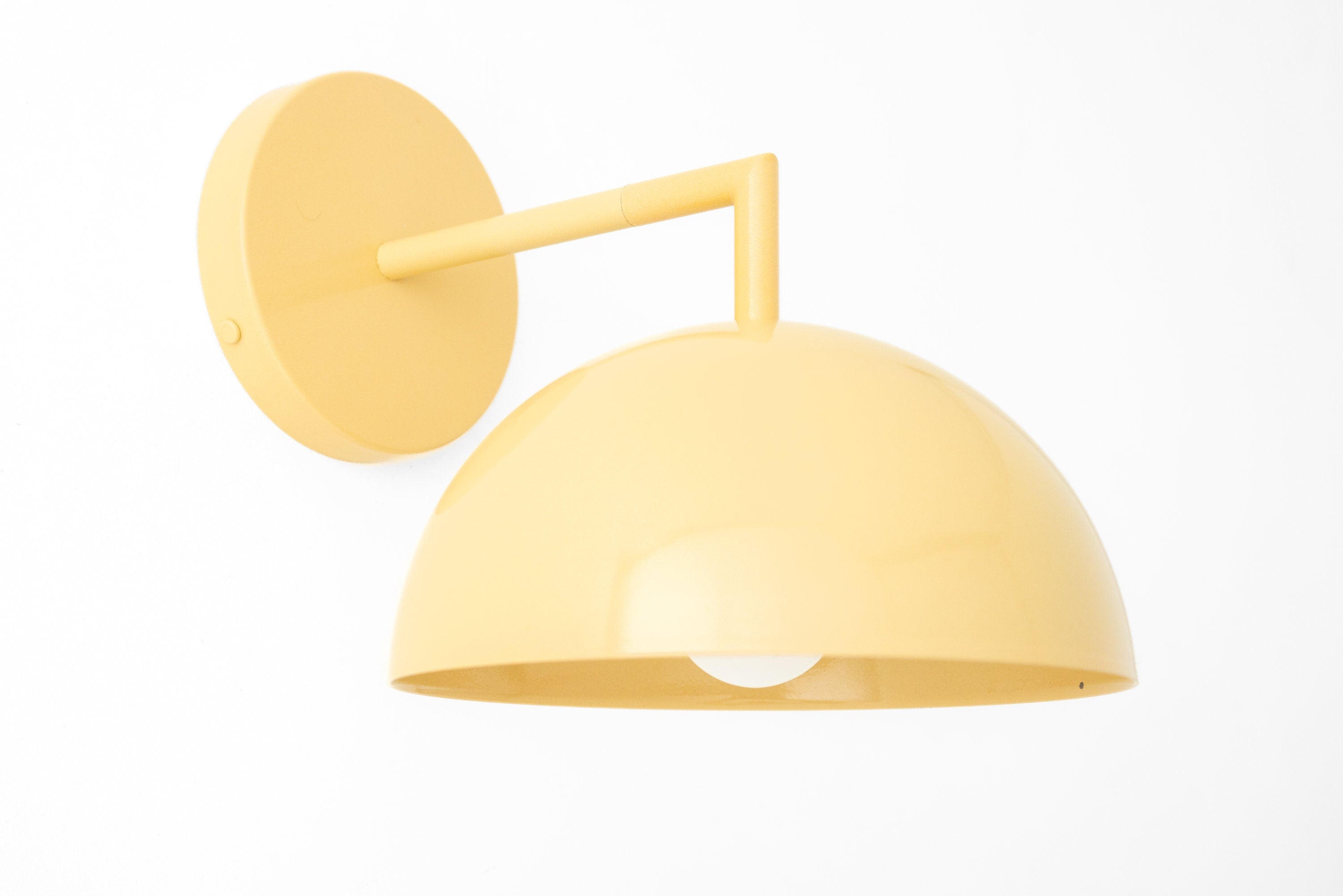 Metio Dome Shaped Minimalist Metal Design Wall Light – Ideal for Living Rooms and Bedrooms