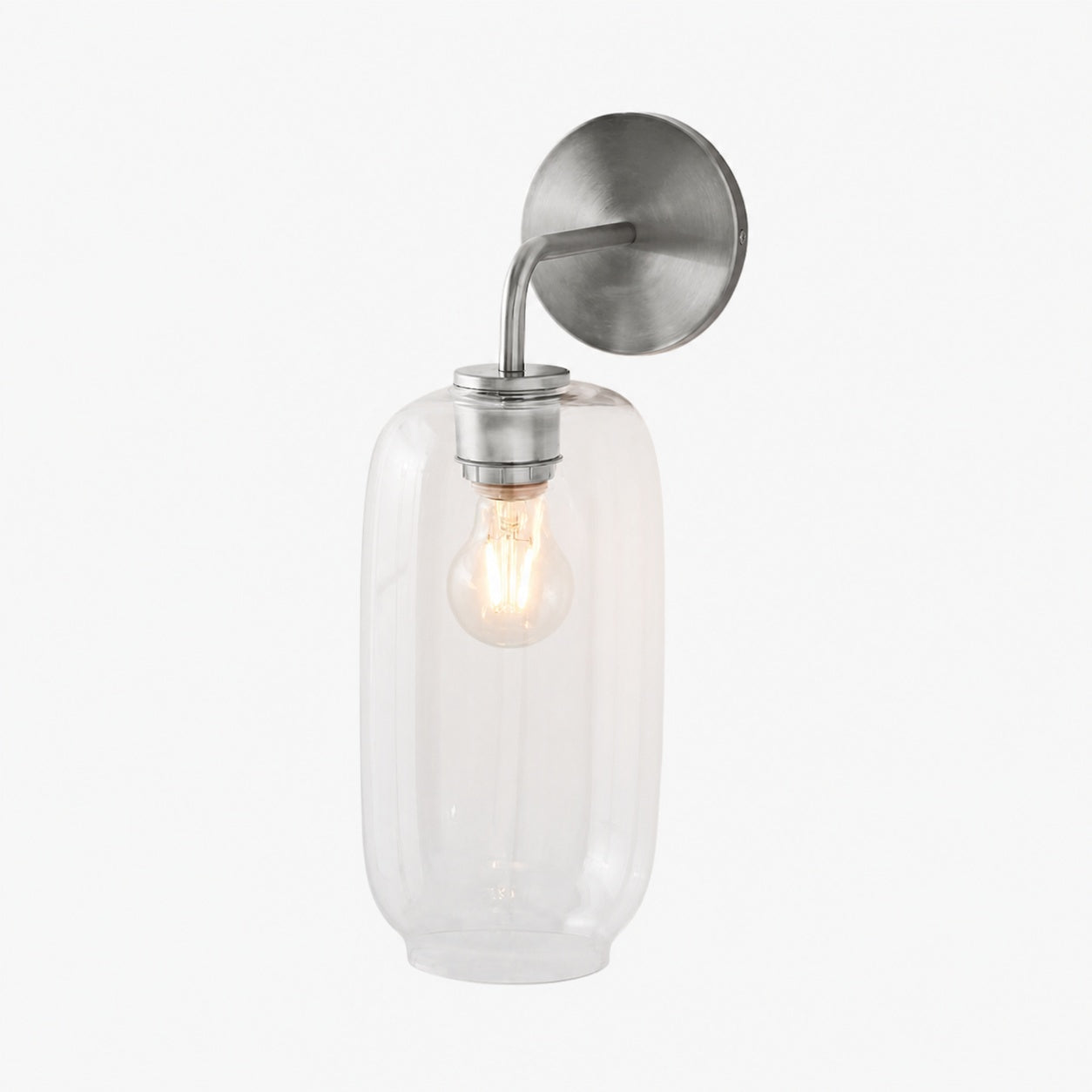 Lumivelle Pebble Sconce - Stylish Wall Light - Glass & Metal, Energy Efficient