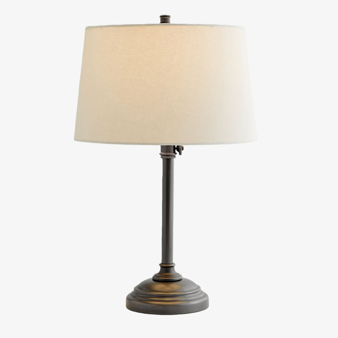 Nera USB Table Lamp - Adjustable Height Sleek Metal Modern Lamp for Office and Living Room