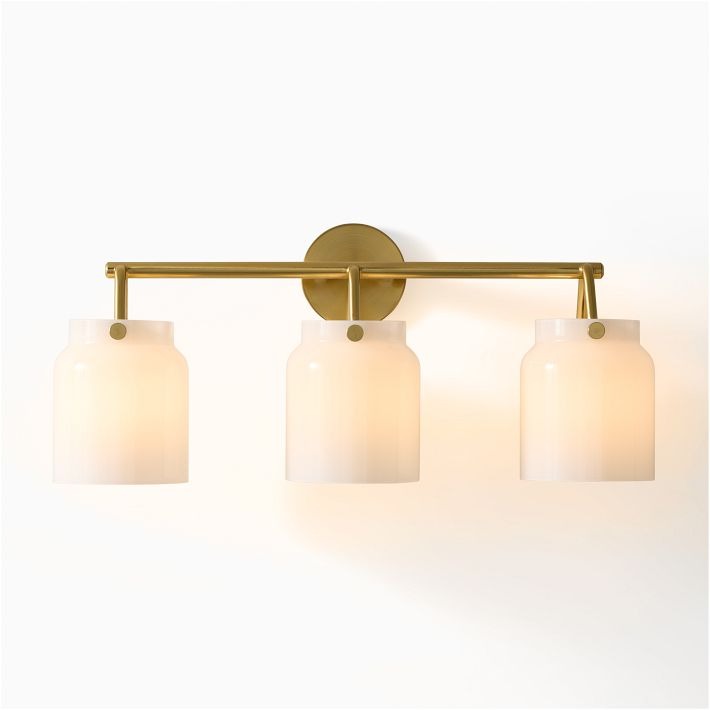 Hanton Modern 3-Light Wall Sconce - Metal Bathroom Fixture