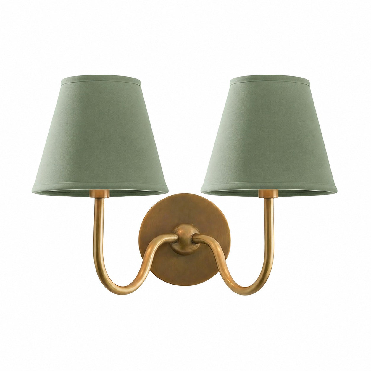 Luvora Vintage Pleated Shade Wall Lamp - Modern Brass Linen Wall Lighting